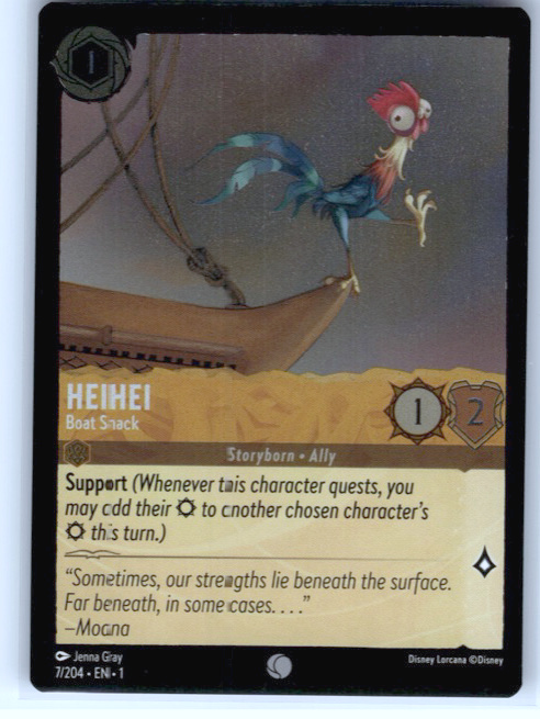 Heihei - Boat Snack #7/204 Cold Foil Near Mint