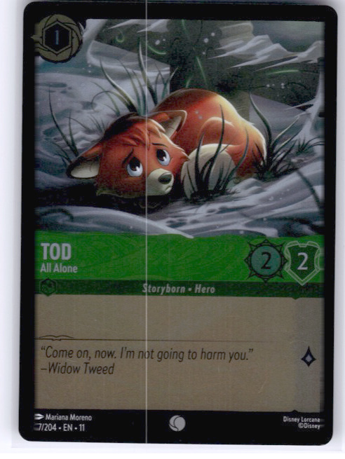 Tod - All Alone #87/204 Cold Foil Near Mint