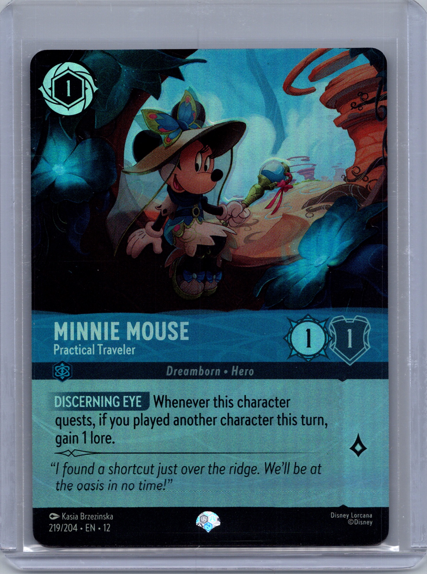 Minnie Mouse - Practical Traveler (Epic) #219/204 Foil Near Mint