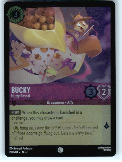 Bucky - Nutty Rascal #60/204 Cold Foil Near Mint