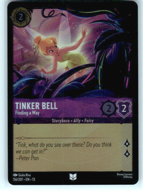 Tinker Bell - Finding a Way #56/207 Cold Foil Near Mint