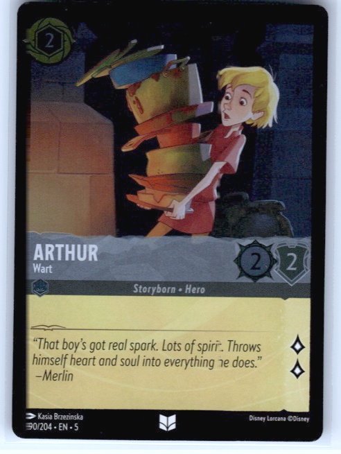 Arthur - Wart #190/204 Cold Foil Near Mint