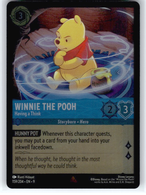 Winnie the Pooh - Having a Think #159/204 (Rare) Cold Foil Near Mint