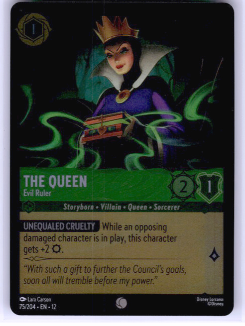 The Queen - Evil Ruler #75/204 Cold Foil Near Mint