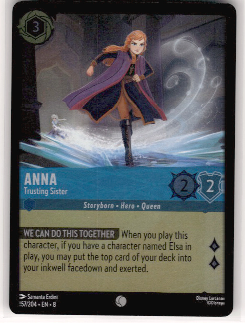 Anna - Trusting Sister #157/204 Cold Foil Near Mint