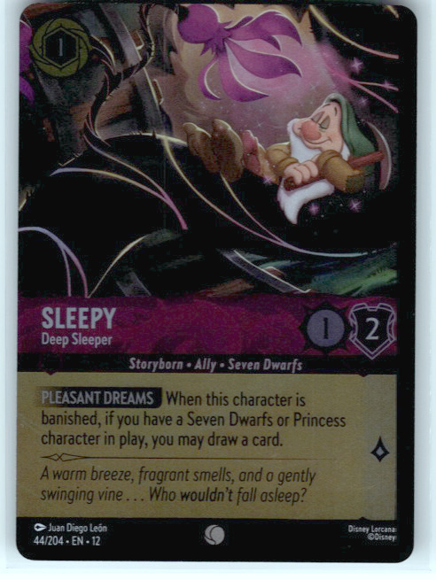 Sleepy - Deep Sleeper #44/204 Cold Foil Near Mint