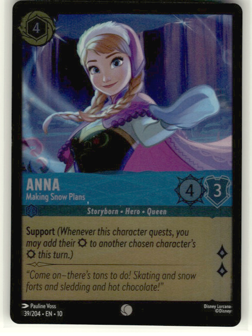 Anna - Making Snow Plans #139/204 Cold Foil Near Mint