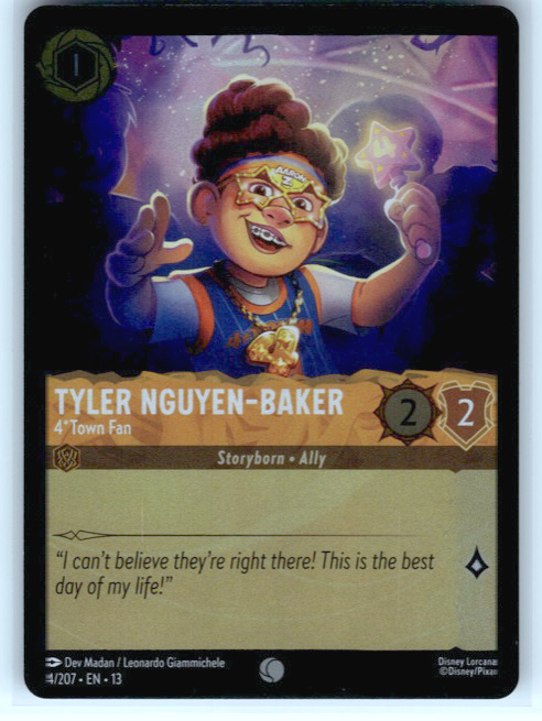 Tyler Nguyen-Baker - 4*Town Fan #4/207 Cold Foil Near Mint