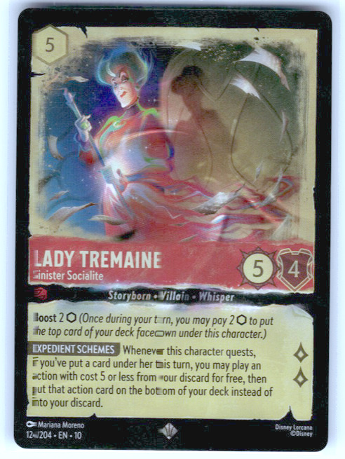 Lady Tremaine Sinister Socialite #012/204 (Rare) Cold Foil Near Mint