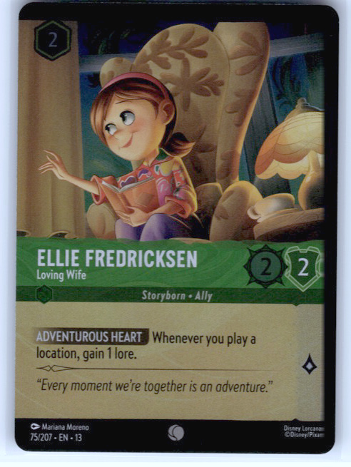 Ellie Fredricksen - Loving Wife (Foil) #75/207 Cold Foil Near Mint