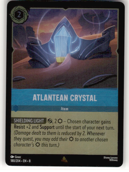 Atlantean Crystal #180/204 (Rare) Cold Foil Near Mint