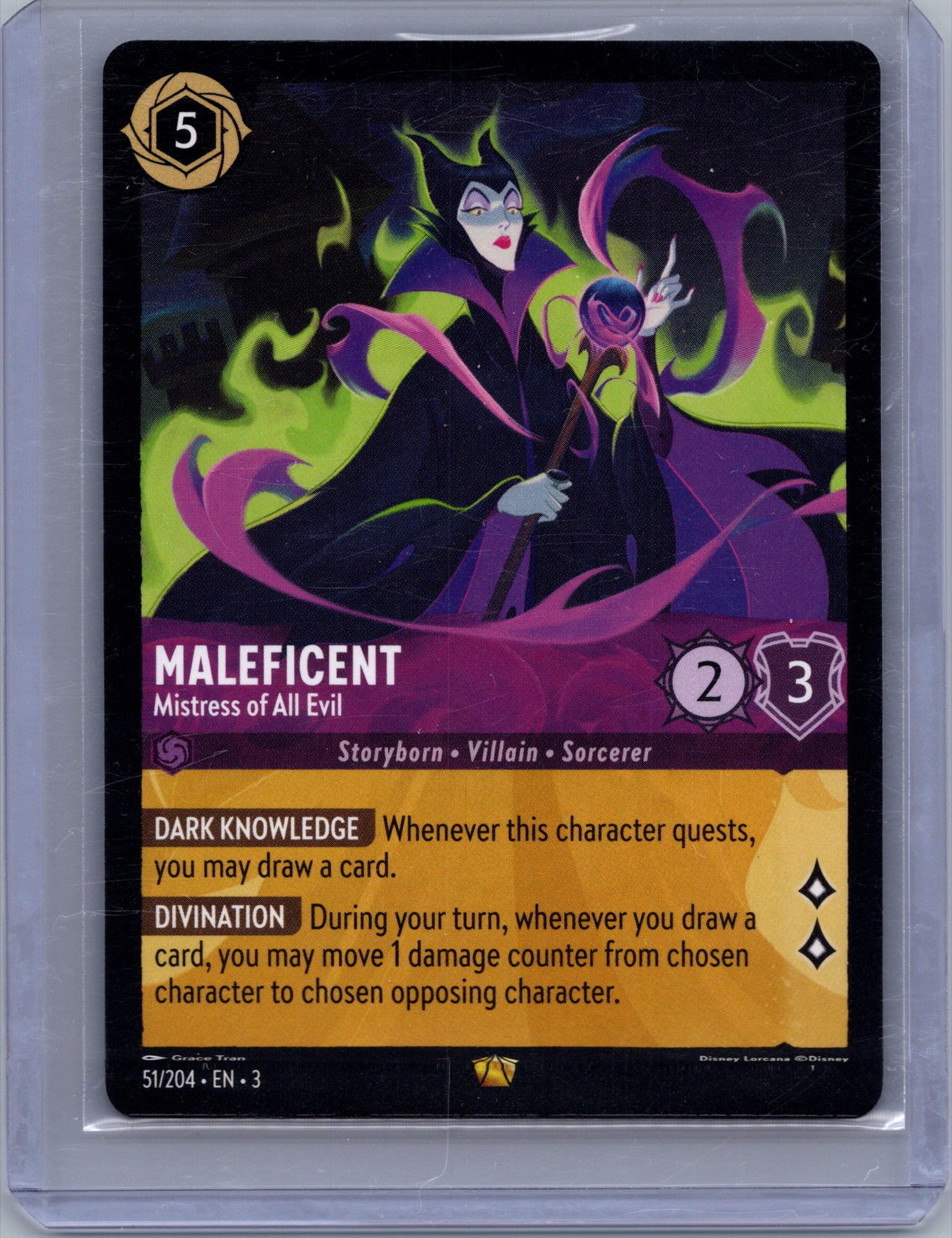 Maleficent - Mistress of All Evil #51/204 (Legendary) Near Mint