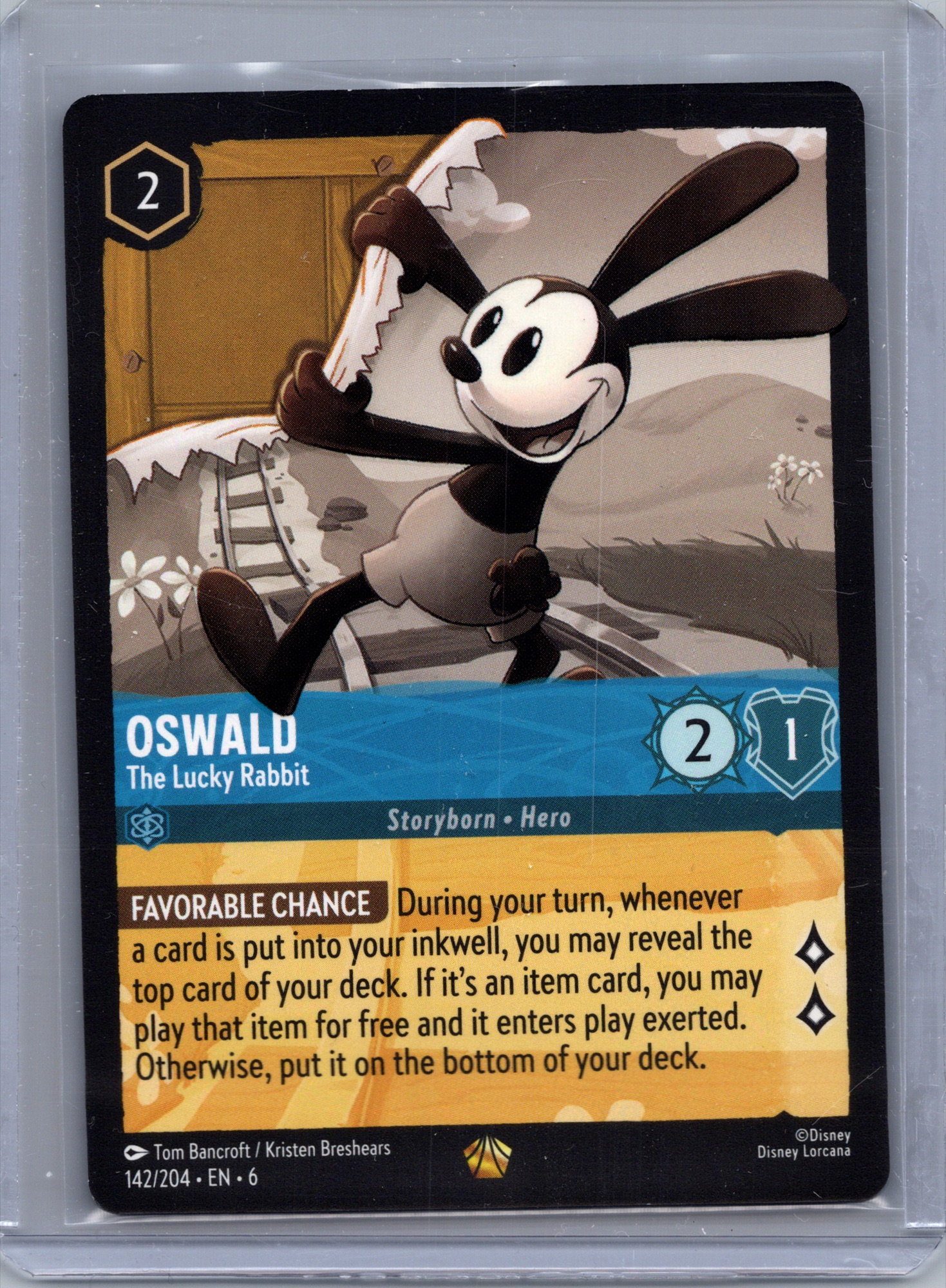 Oswald - The Lucky Rabbit #142/204 (Legendary) Near Mint