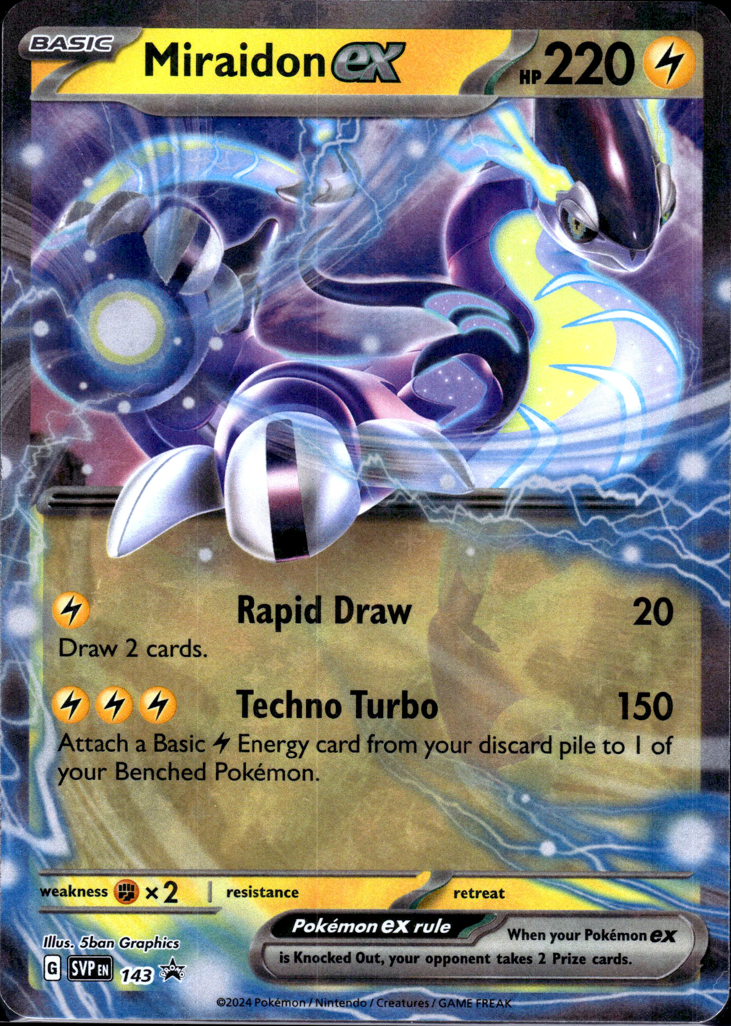Miraidon ex 143 #SVPEN 143 (Promo) Holo Mint