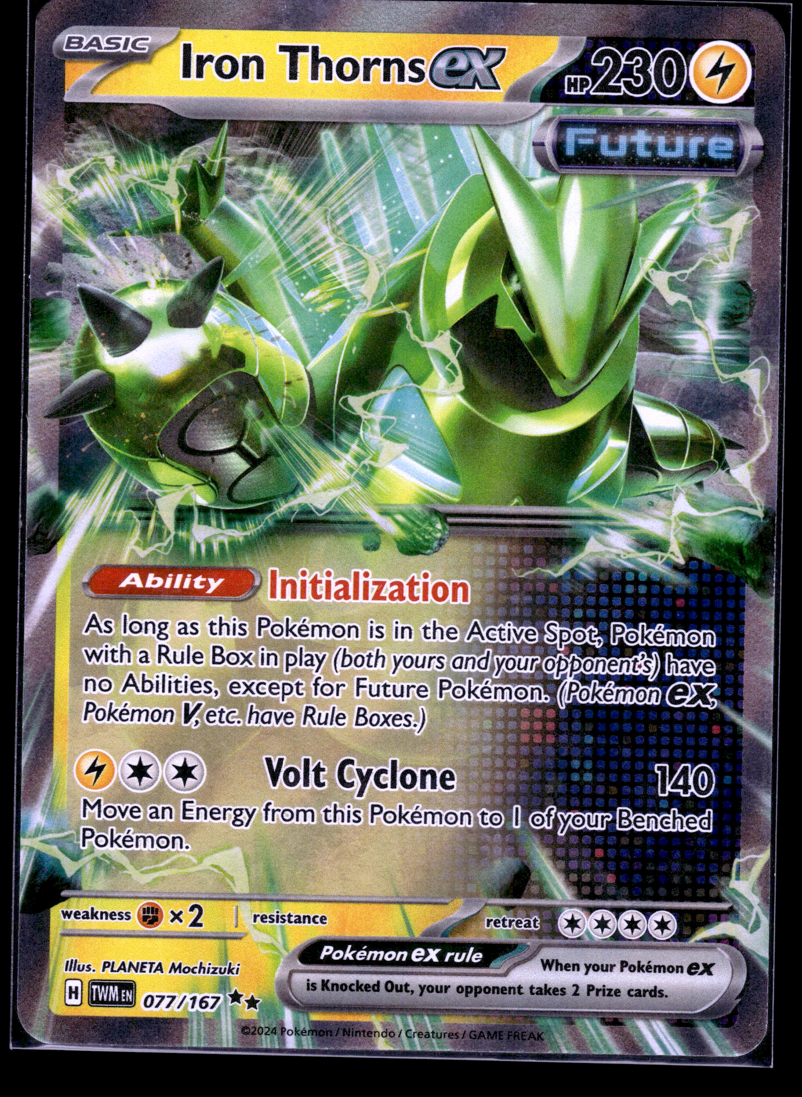 Iron Thorns ex #077/167 (RR) Holo Mint