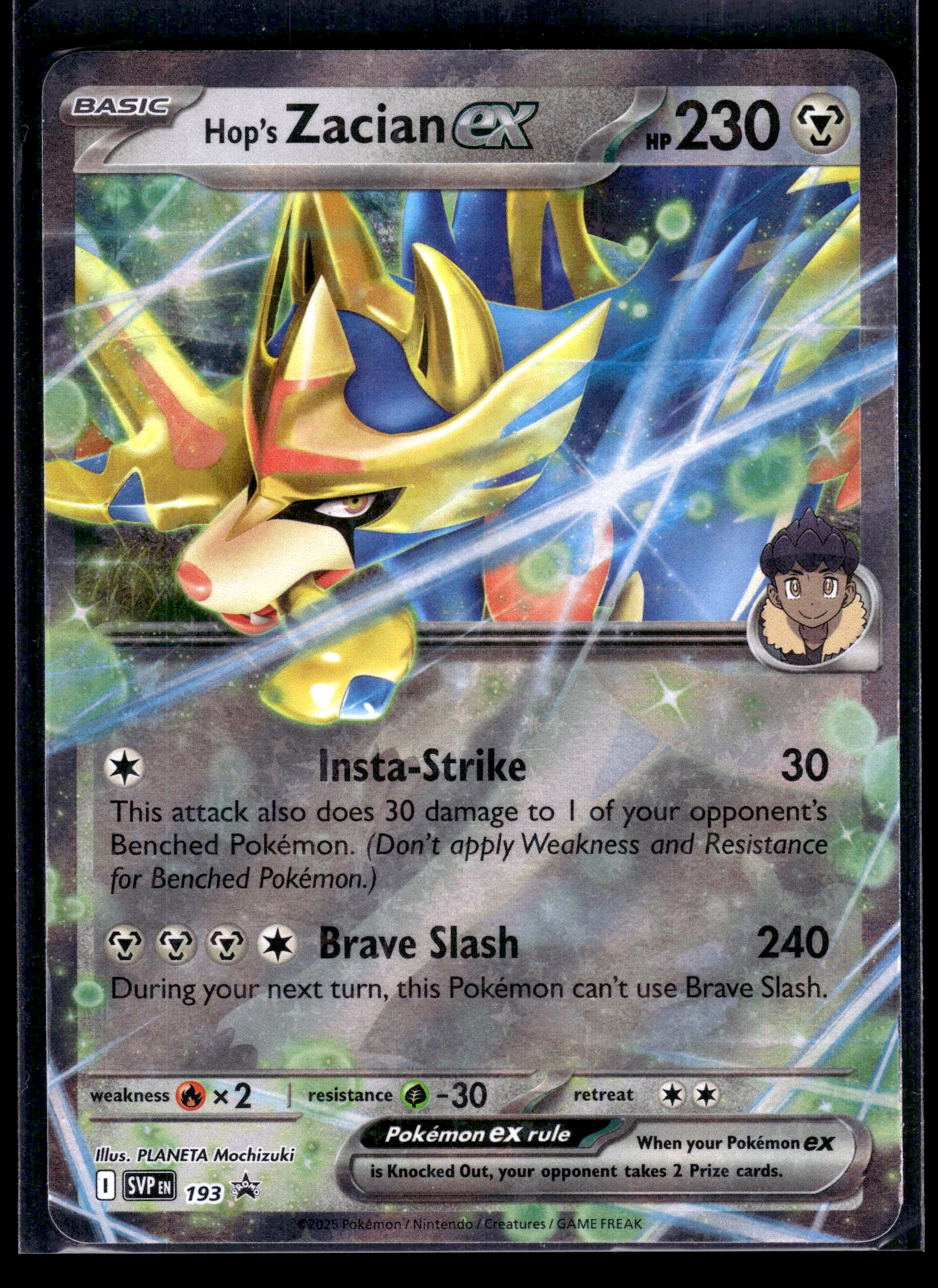 Hops Zacian ex SVP193 #193 (Promo) Holo Mint