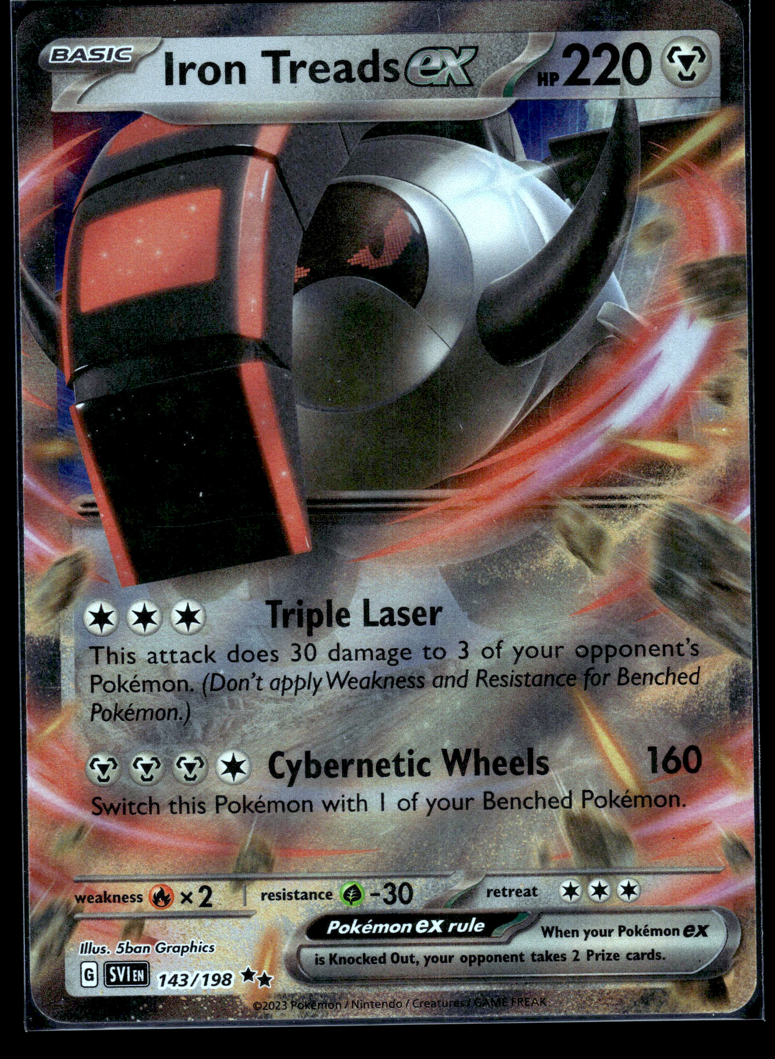 Iron Treads ex #143/198 (RR) Holo Mint