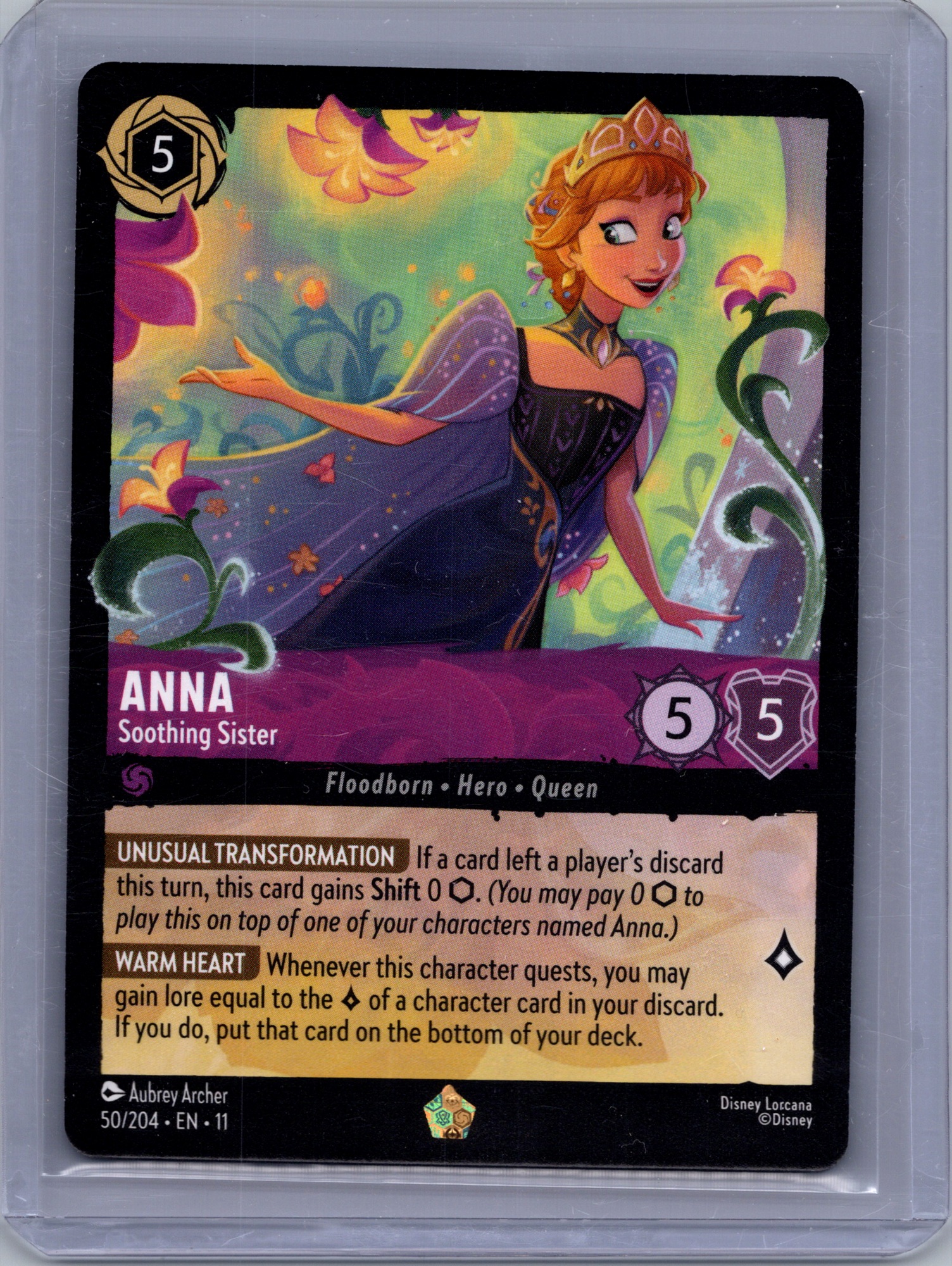 Anna - Soothing Sister #50/204 (Legendary) Near Mint