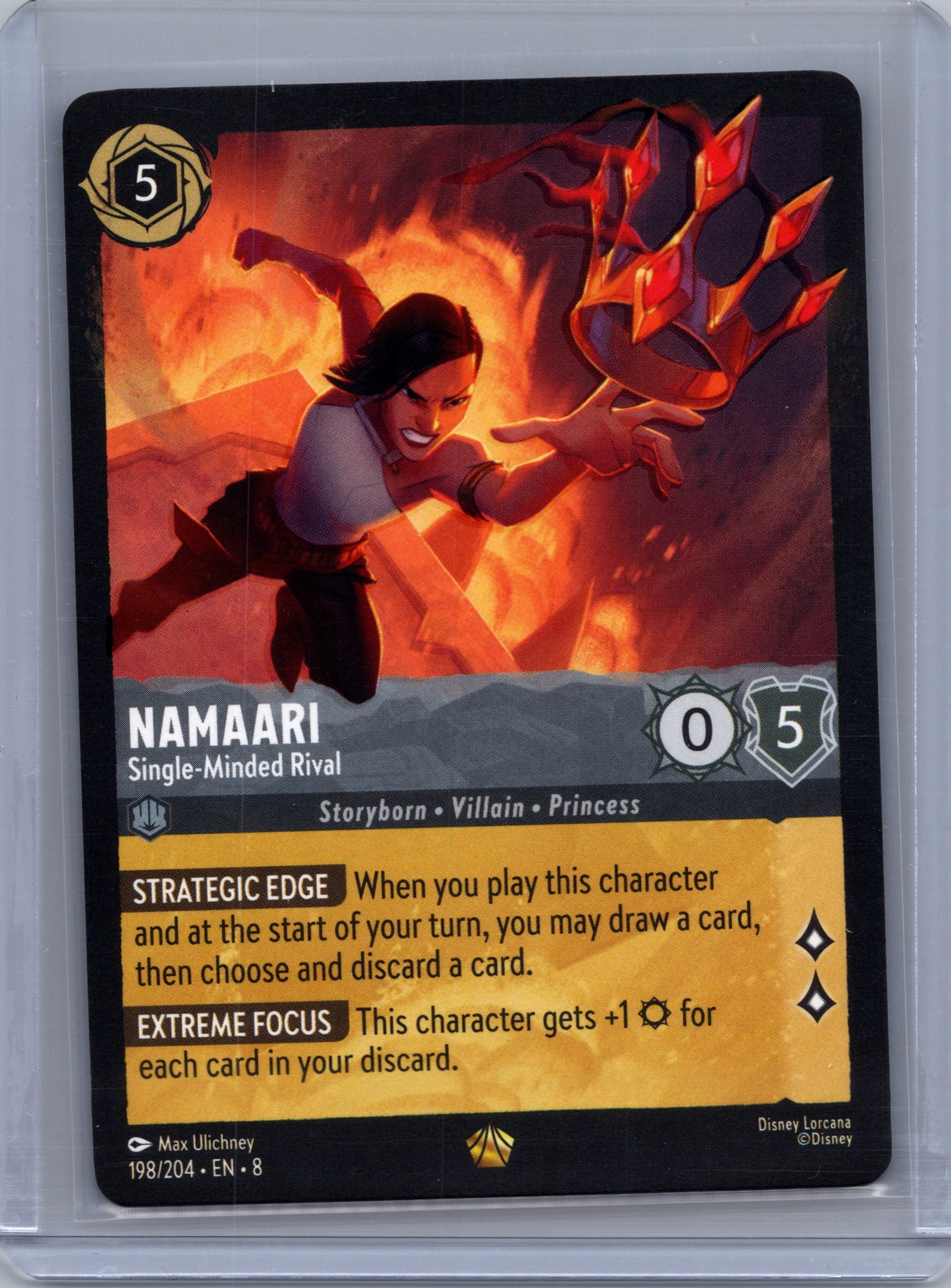 Namaari - Single-Minded Rival #198/204 (Legendary) Near Mint