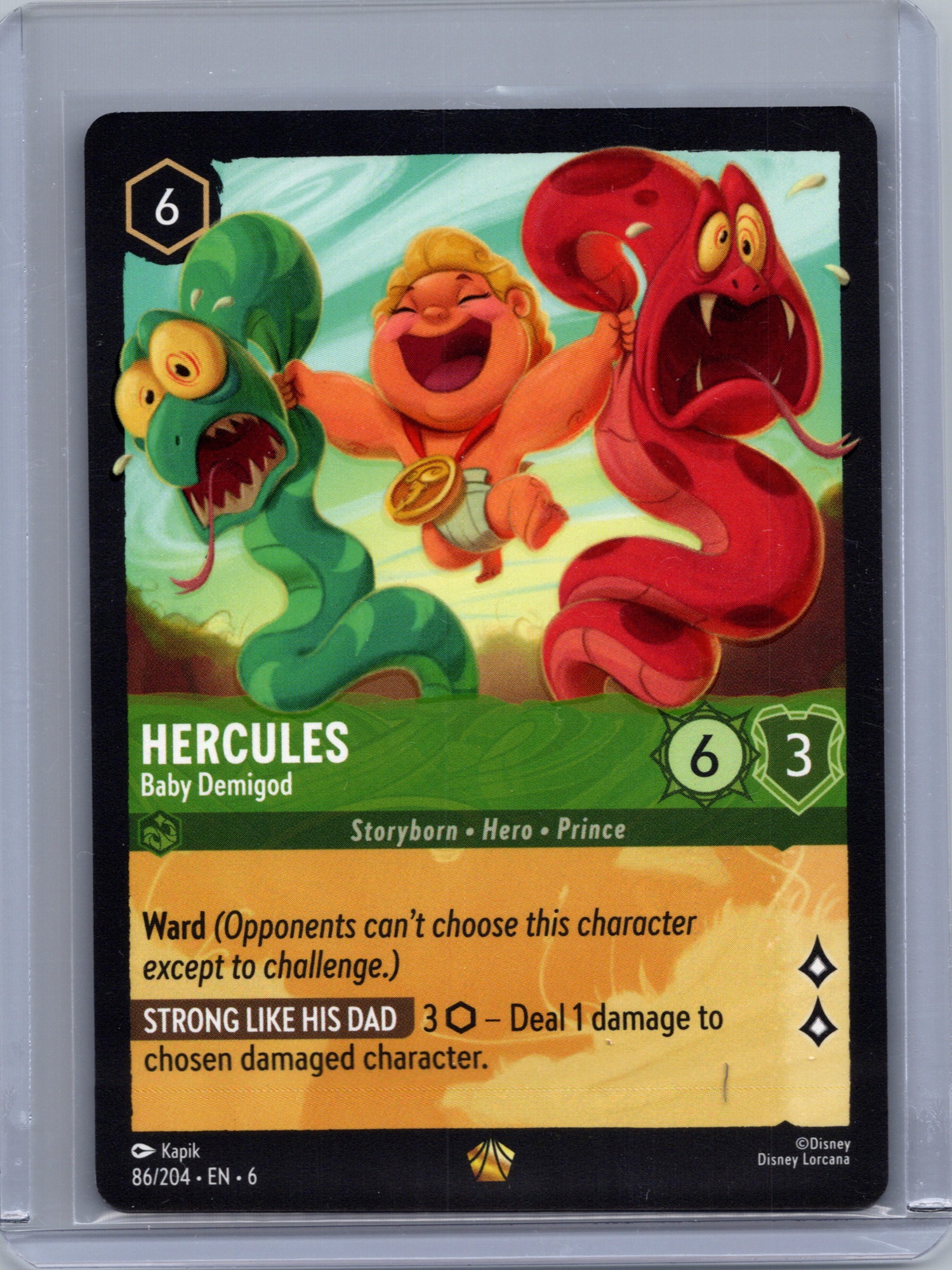 Hercules - Baby Demigod #86/204 (Legendary) Near Mint