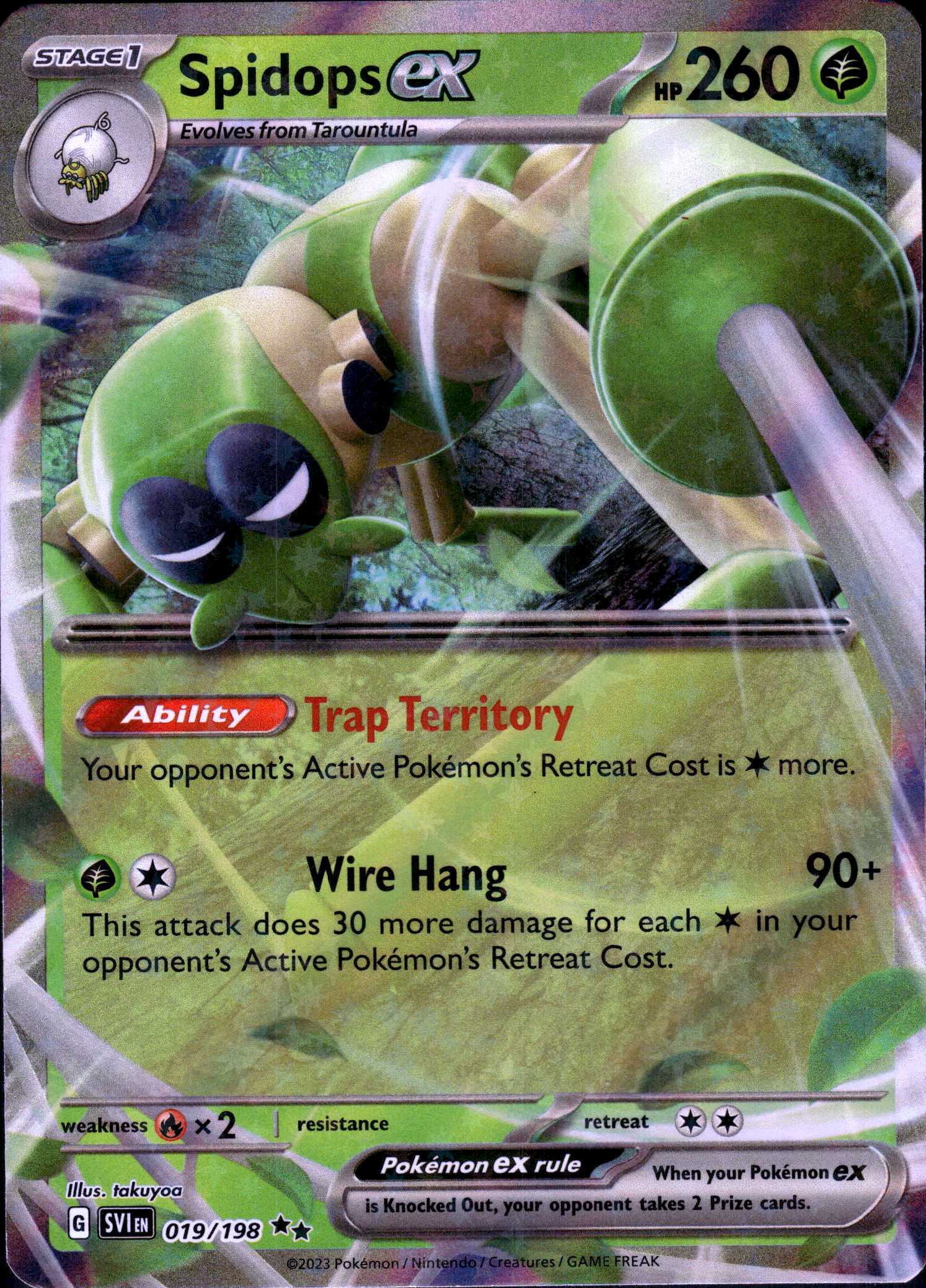 Spidops ex #019/198 (RR) Holo Mint