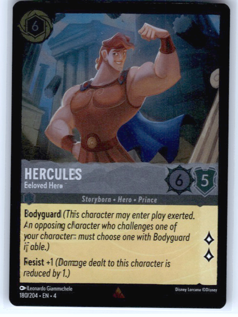 Hercules - Unwavering Demigod #180/204 Cold Foil Near Mint