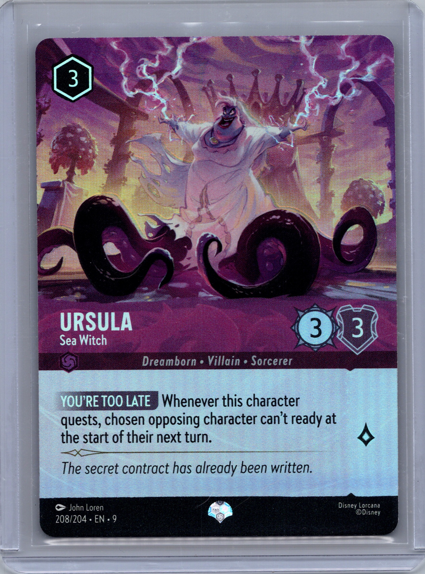 Ursula Sea Witch Epic #38 Foil Near Mint