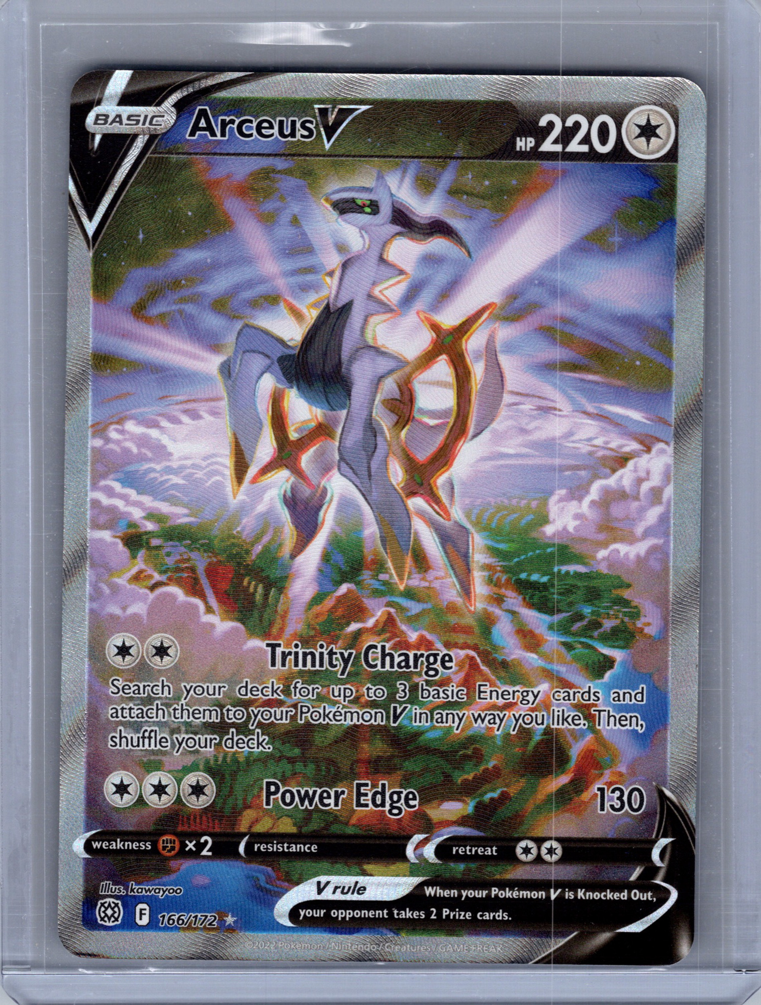 Arceus V (Alternate Full Art) #166/172 (UR) Holo Near Mint