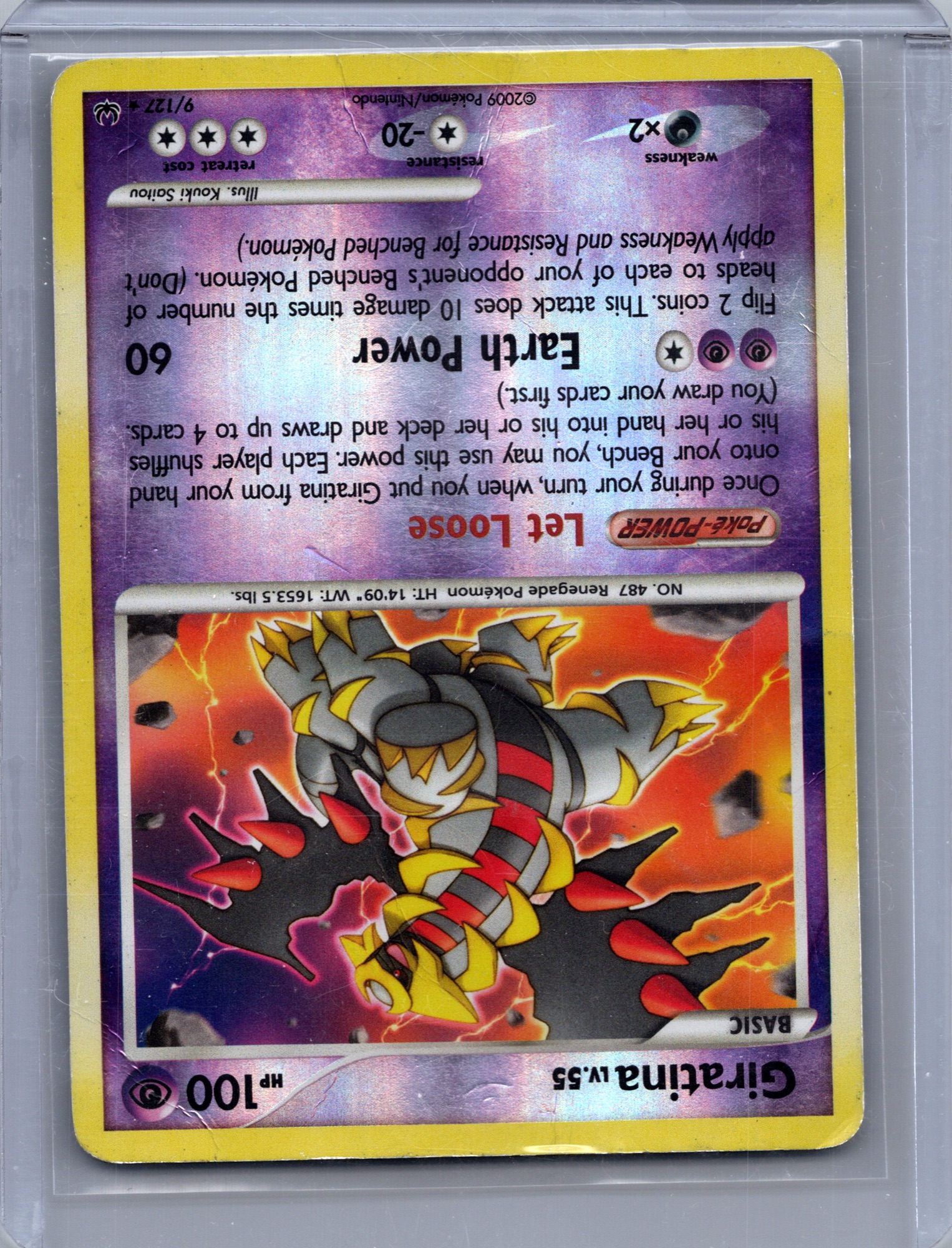 Giratina (9) Moderately Played #9/127 Holo Near Mint