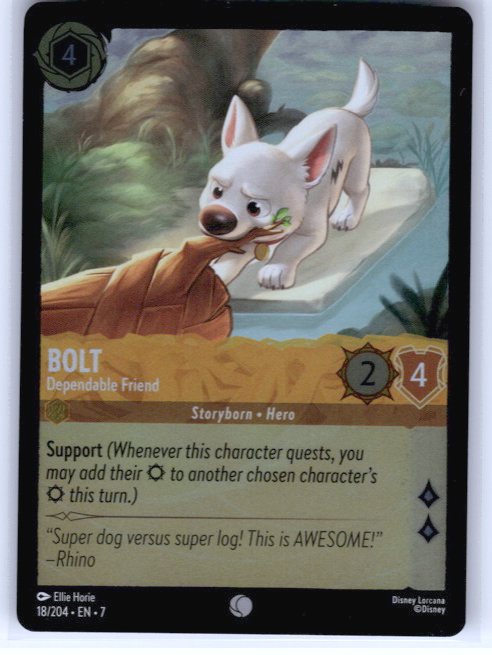 Bolt - Dependable Friend #18/204 Cold Foil Near Mint