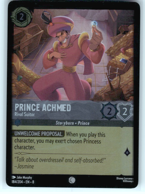 Prince Achmed - Rival Suitor #184/204 Cold Foil Near Mint