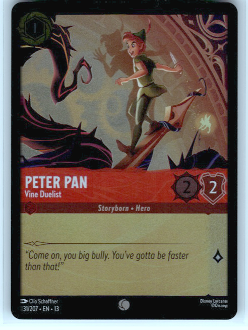 Peter Pan - Vine Duelist #131/207 Cold Foil Near Mint