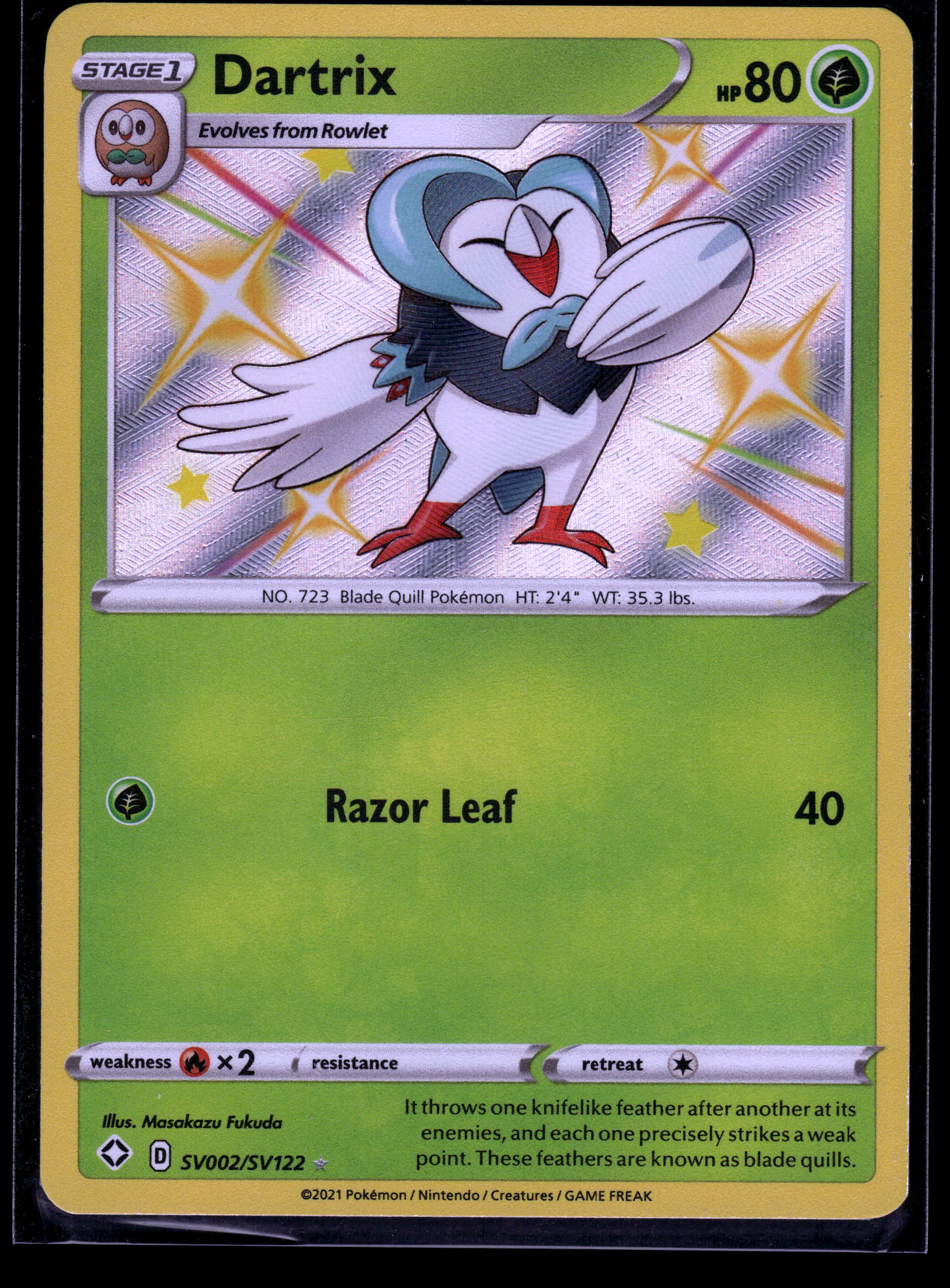 Dartrix #SV002/SV122 Holo Mint