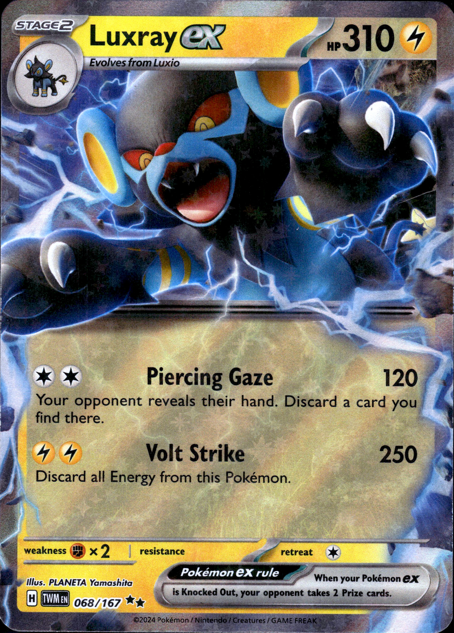 Luxray ex #068/167 (RR) Holo Mint