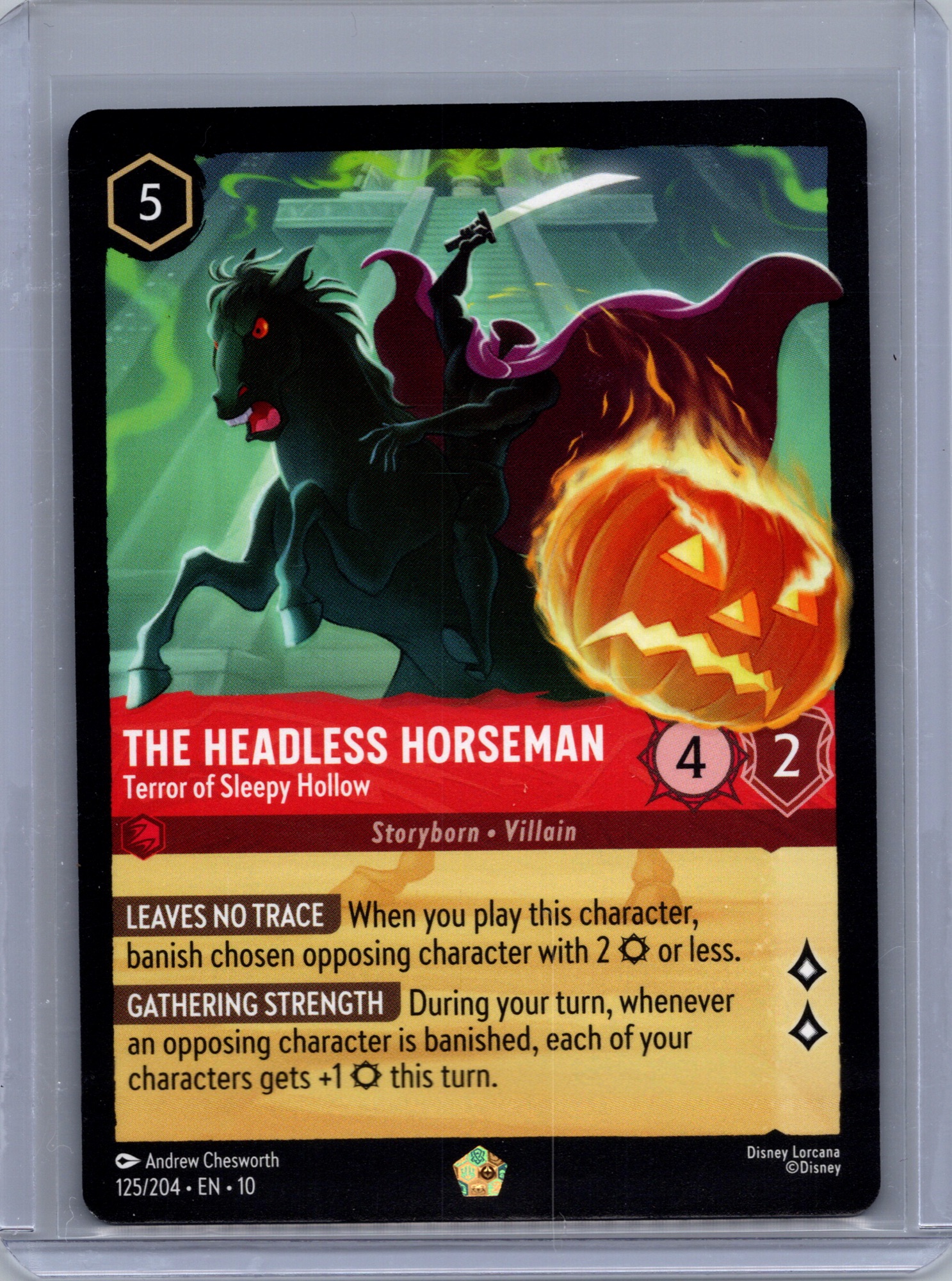 The Headless Horseman - Terror of Sleepy Hollow #125/204 (Legendary) Near Mint