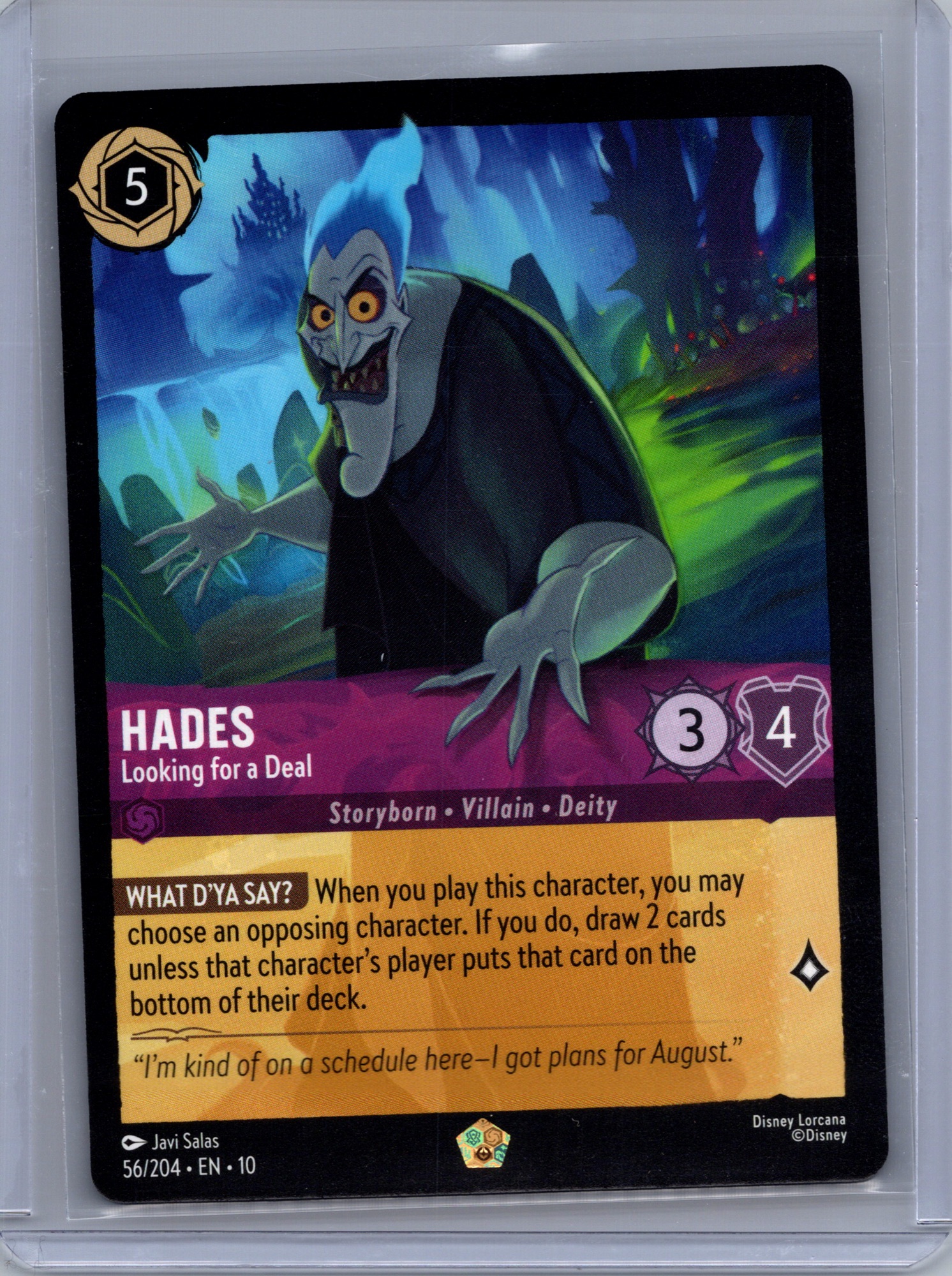 Hades - Looking for a Deal #56/204 (Legendary) Near Mint