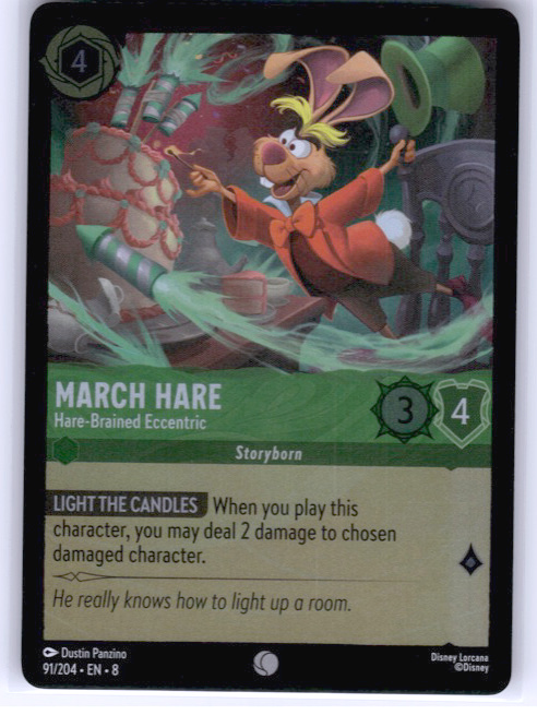 March Hare - Hare-Brained Eccentric #91/204 Cold Foil Near Mint