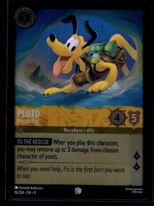 Pluto - Rescue Dog #16/204 Cold Foil Near Mint