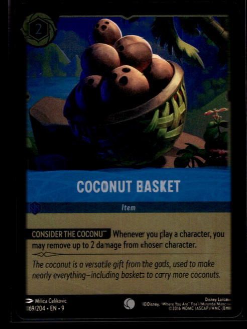 Coconut Basket #169/204 Cold Foil Near Mint