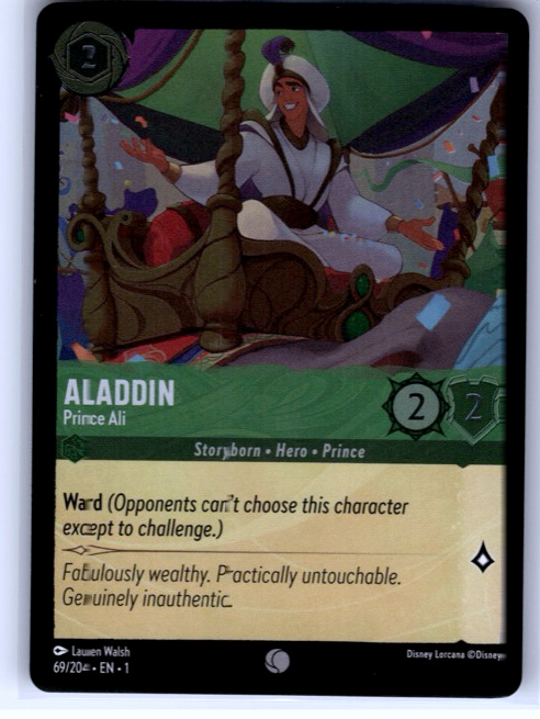 Aladdin - Prince Ali #69/204 Cold Foil Near Mint