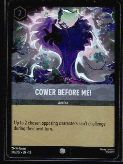Cower Before Me! #198/207 Cold Foil Near Mint