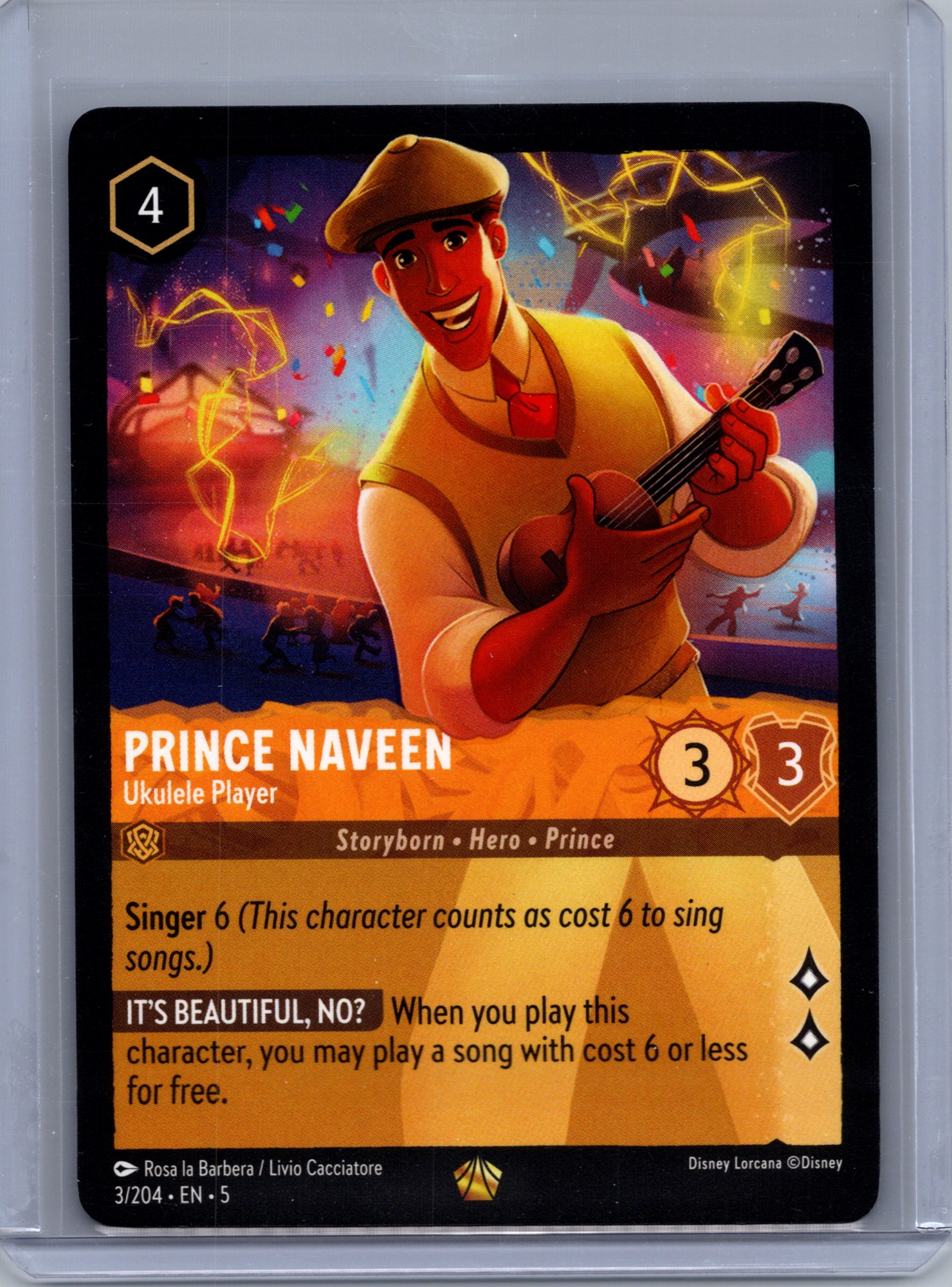 Prince Naveen - Ukulele Player #3/204 (Legendary) Near Mint