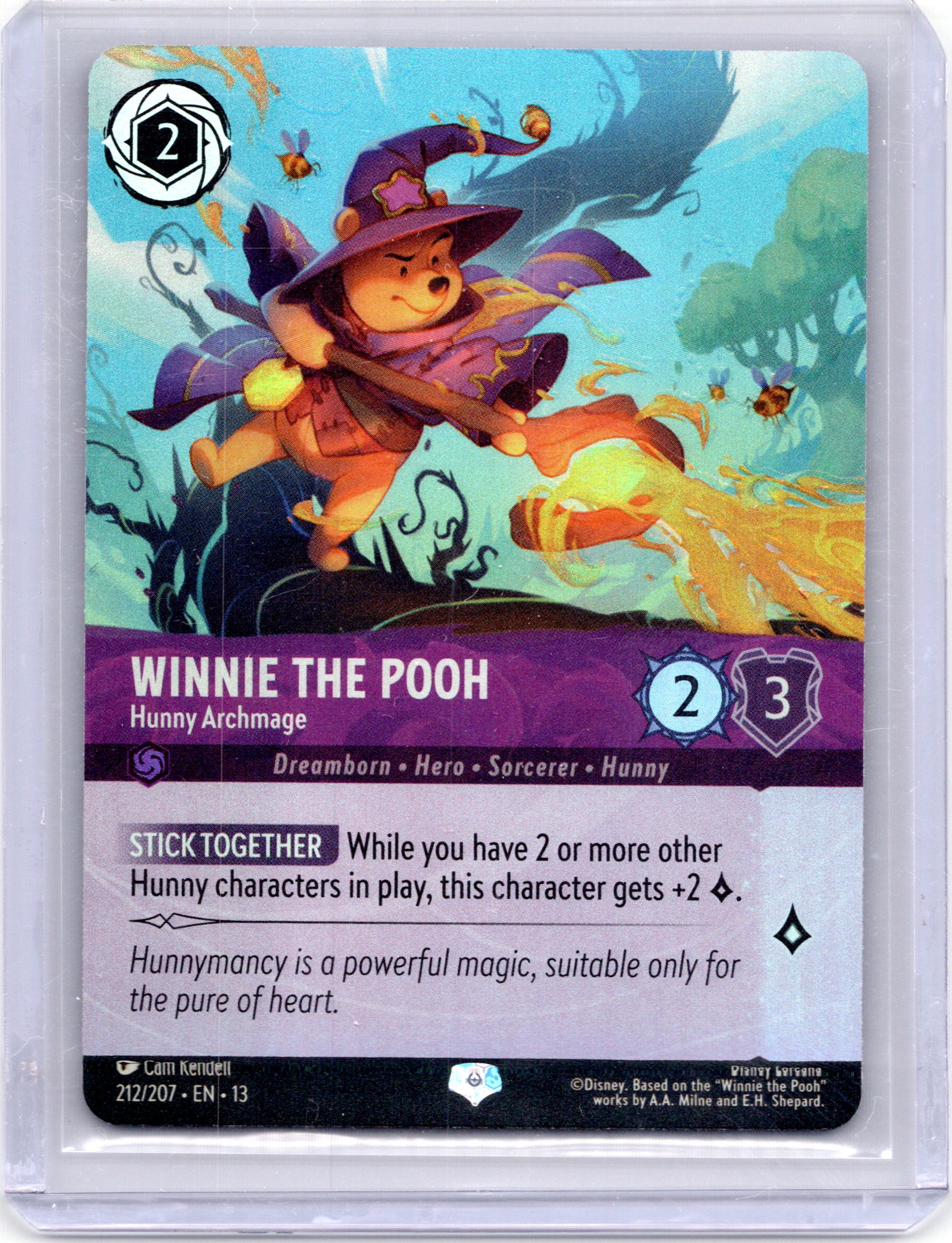 Winnie the Pooh - Hunny Archmage (Epic) #212/207 Foil Near Mint