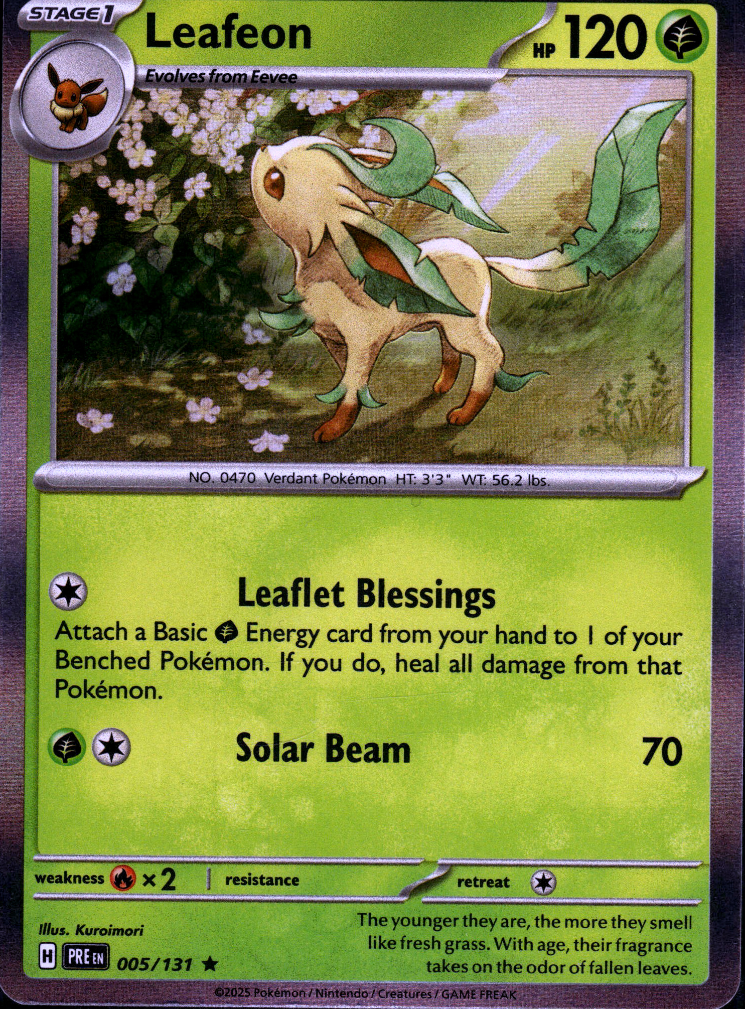 Leafeon - 005/131 (Cosmos Holo) #005/131 Mint