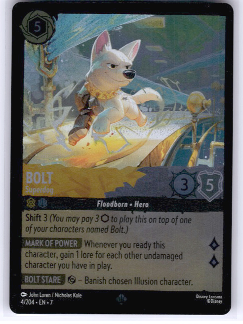 Bolt - Superdog #4/204 (Super Rare) Cold Foil Near Mint