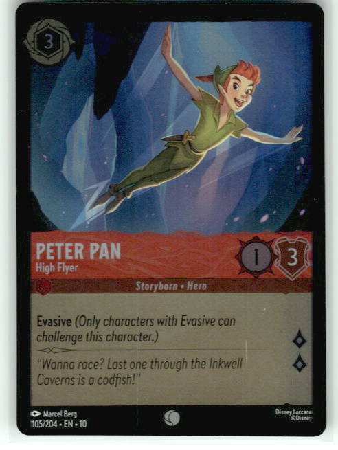 Peter Pan - High Flyer #105/204 Cold Foil Near Mint