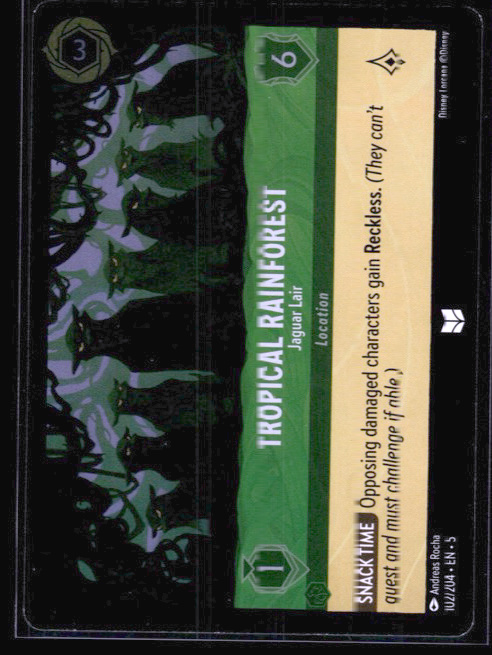 Tropical Rainforest - Jaguar Lair #102/204 Cold Foil Near Mint