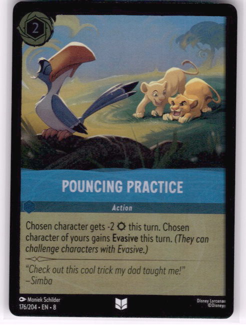 Pouncing Practice #176/204 Cold Foil Near Mint