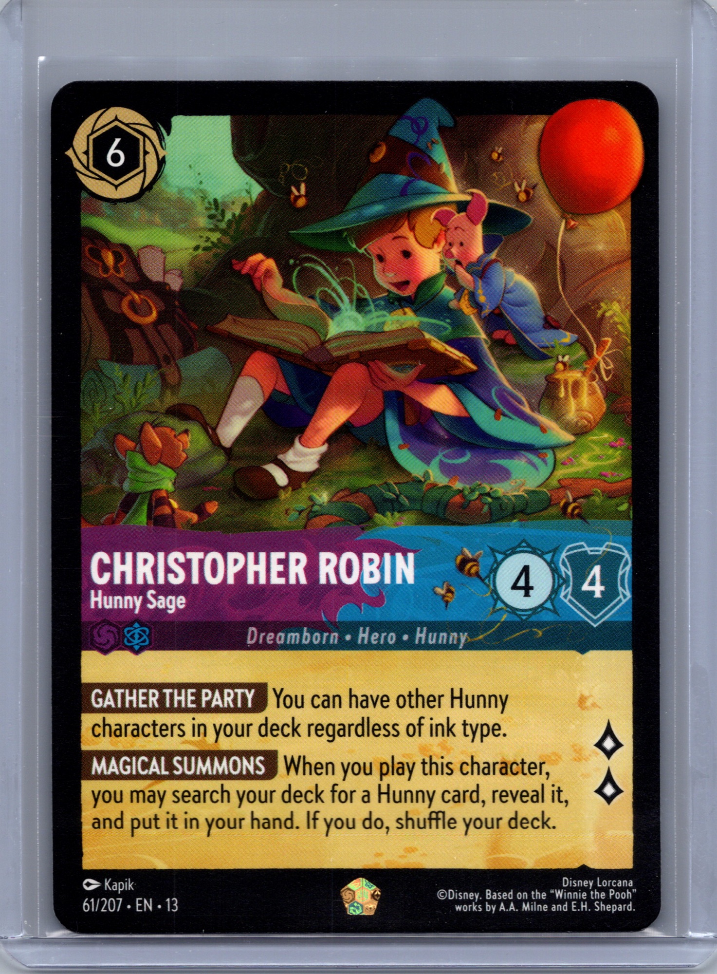 Christopher Robin - Hunny Sage #61/207 (Legendary) Near Mint