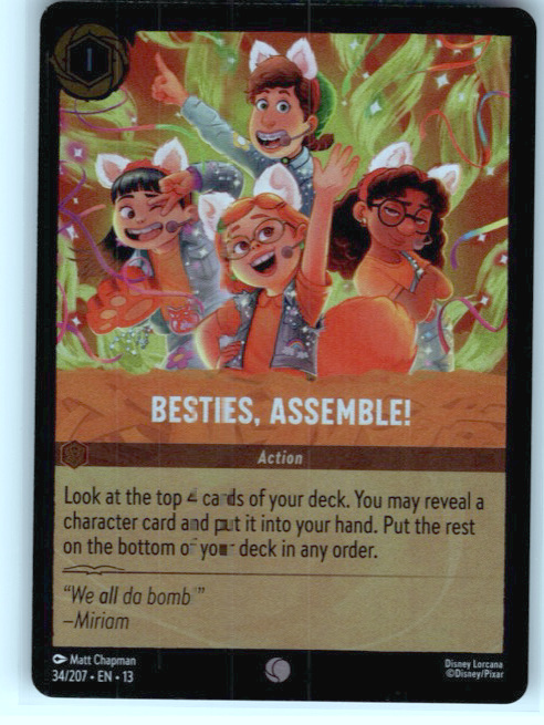 Besties, Assemble! #34/207 Cold Foil Near Mint